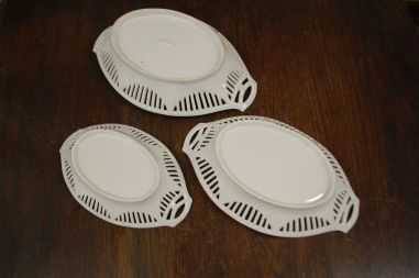 (n-7776) Bavaria Schumann Arzberg, pitsilise servaga puuviljadega kausid, 3tk komplektis