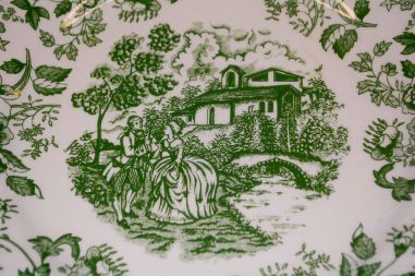 (n-7791/1) Ironstone Tableware, rohelised praetaldrikud, 6tk