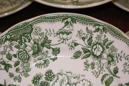 (n-7791/1) Ironstone Tableware, rohelised praetaldrikud, 6tk