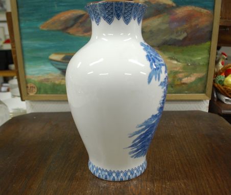 (n-7812) Suur sinise dekooriga vaas