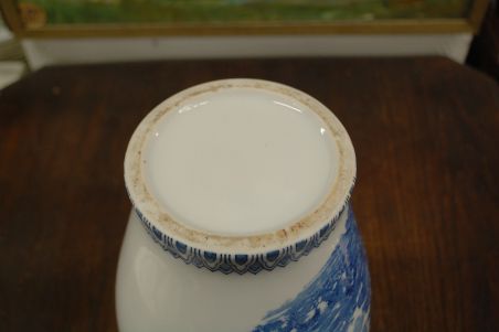 (n-7812) Suur sinise dekooriga vaas