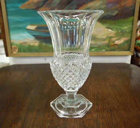 (n.7816) Val Saint Lambert, suur uhke jalal kristallvaas "Davis"