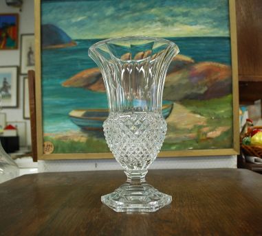 (n.7816) Val Saint Lambert, suur uhke jalal kristallvaas "Davis"