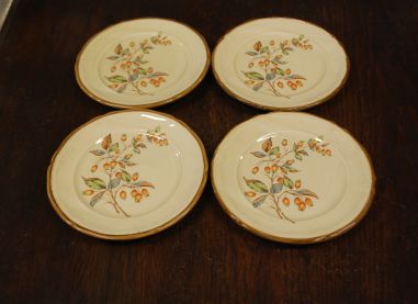 (n-7821/1) Quadrifoglio Ceramic, keraamilised salatitaldrikud "Kibuvits", 4tk