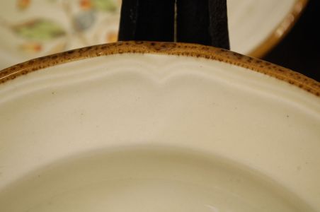 (n-7821/2) Quadrifoglio Ceramic, keraamilised supi-pastataldrikud "Kibuvits", 4tk