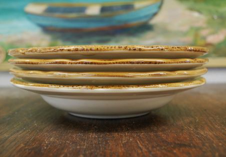 (n-7821/2) Quadrifoglio Ceramic, keraamilised supi-pastataldrikud "Kibuvits", 4tk