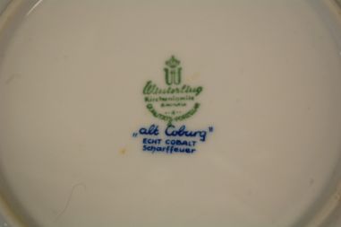 (n-7829) Bavaria Winterling, Alt Coburg, Echt Cobalt, sibulamustliline kauss