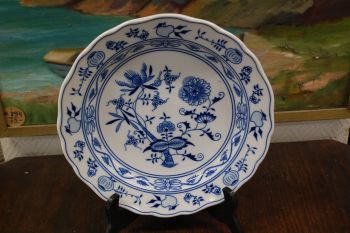 (n-7833) Original Bohemia ümar sibulamustriline vaagen