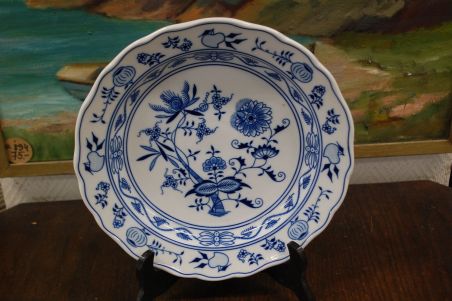 (n-7833) Original Bohemia ümar sibulamustriline vaagen