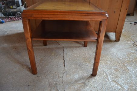 (L-822) Retro intarsiaga kohvilaud