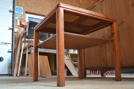 (L-822) Retro intarsiaga kohvilaud