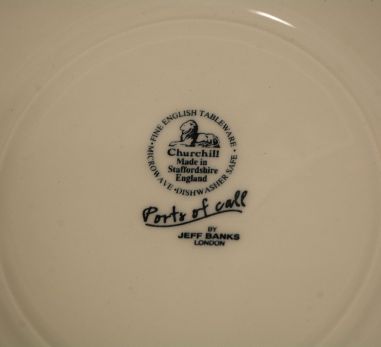 (n-7837) Churchill, Staffordshire English Tableware by Jeff Banks, praetaldrikud, 5tk