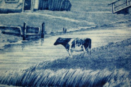 (n-7843) Maastricht Ceramique, C:M Delft Blauw, J.Sonneville suur seinataldrik