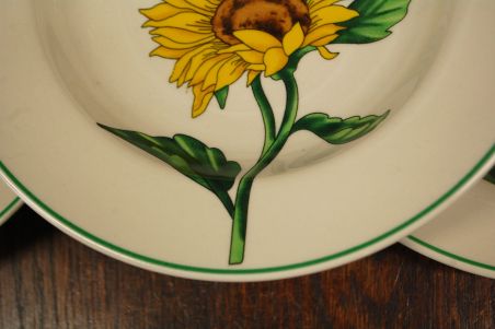 (n-7844/3) Päevalilledega supi-pastataldrikud, 4tk