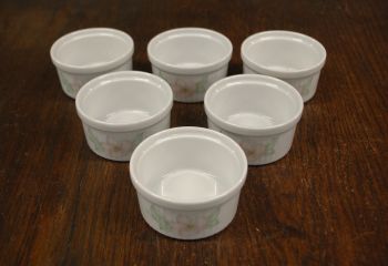 (n-7862/4) Bavaria Seltmann Weiden, õunapuu õitega creme brulee/ muffini vormid, 6tk