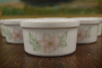 (n-7862/4) Bavaria Seltmann Weiden, õunapuu õitega creme brulee/ muffini vormid, 6tk 2