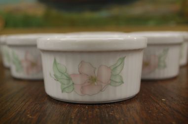 (n-7862/4) Bavaria Seltmann Weiden, õunapuu õitega creme brulee/ muffini vormid, 6tk