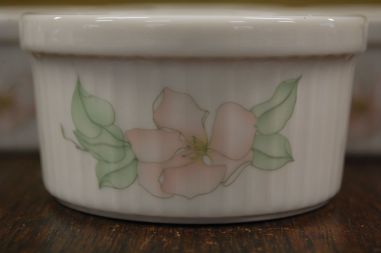 (n-7862/4) Bavaria Seltmann Weiden, õunapuu õitega creme brulee/ muffini vormid, 6tk