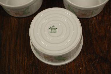 (n-7862/4) Bavaria Seltmann Weiden, õunapuu õitega creme brulee/ muffini vormid, 6tk