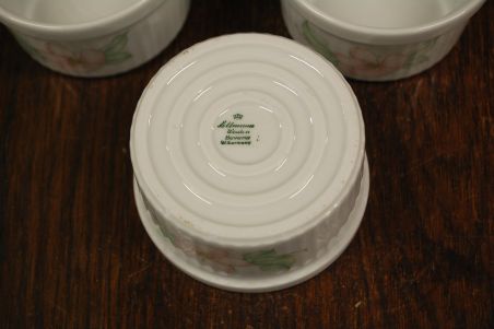 (n-7862/4) Bavaria Seltmann Weiden, õunapuu õitega creme brulee/ muffini vormid, 6tk