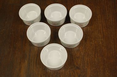 (n-7862/4) Bavaria Seltmann Weiden, õunapuu õitega creme brulee/ muffini vormid, 6tk