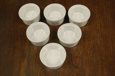 (n-7862/4) Bavaria Seltmann Weiden, õunapuu õitega creme brulee/ muffini vormid, 6tk