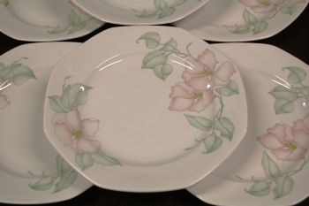 (n-7862/6) Bavaria Seltmann Weiden, õunapuu õitega praetaldrikud, 6tk 2