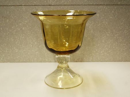 (n-7869) Kollane klaasist jalal kauss