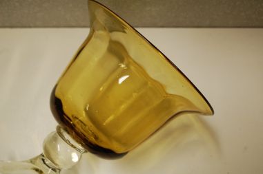 (n-7869) Kollane klaasist jalal kauss