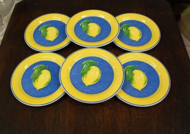 (n-7875/1) Ceramica Quadrifoglio, salatitaldrikud "Sidrun", 6tk