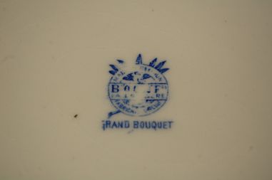 (n-7883/2) Boch Freres la Louviere, Grand Bouquet, kauss