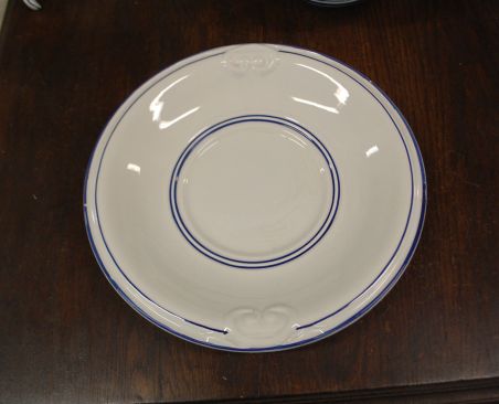 (n-7885) Suur käsitsimaalitud tirin, vaagen ja kulp komplektis