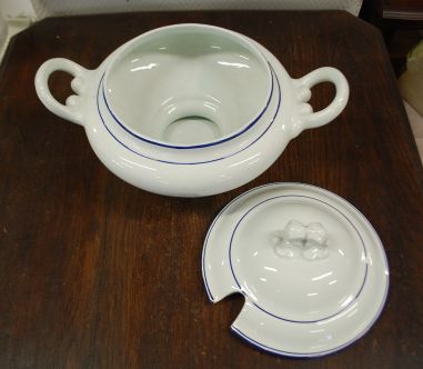 (n-7885) Suur käsitsimaalitud tirin, vaagen ja kulp komplektis