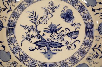 (n-7887/1) Ironstone Tableware, sibulamustriga ümar vaagen 2