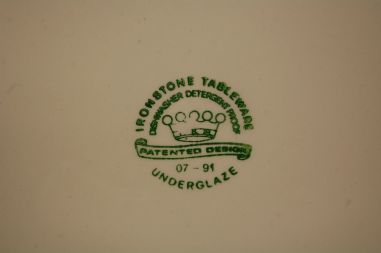 (n-7887/1) Ironstone Tableware, sibulamustriga ümar vaagen