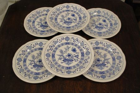 (n-7887/3) Ironstone Tableware, sibulamustriga taldrikud, 6tk