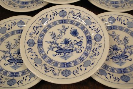 (n-7887/3) Ironstone Tableware, sibulamustriga taldrikud, 6tk