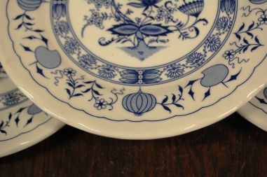 (n-7887/3) Ironstone Tableware, sibulamustriga taldrikud, 6tk