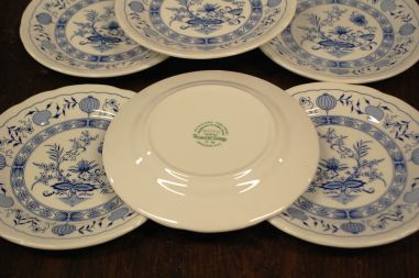 (n-7887/3) Ironstone Tableware, sibulamustriga taldrikud, 6tk