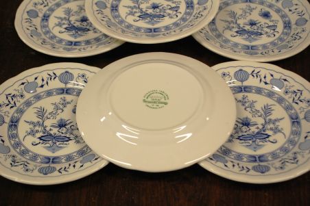 (n-7887/3) Ironstone Tableware, sibulamustriga taldrikud, 6tk