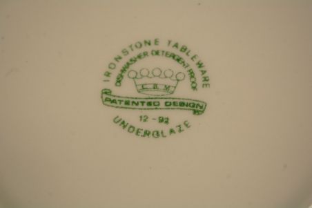 (n-7887/3) Ironstone Tableware, sibulamustriga taldrikud, 6tk