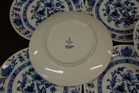 (n-7892/2) Bavaria Winterling Echt Kobalt, sibulamustriga salatitaldrikud, 8tk