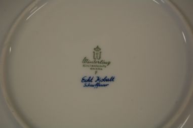 (n-7892/2) Bavaria Winterling Echt Kobalt, sibulamustriga salatitaldrikud, 8tk