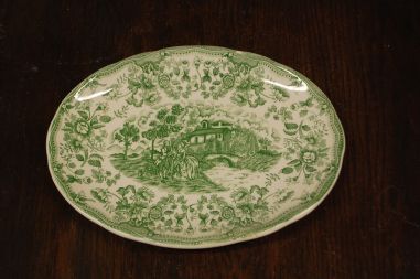 (n-7791/3) Ironstone Tableware, roheline vaagen