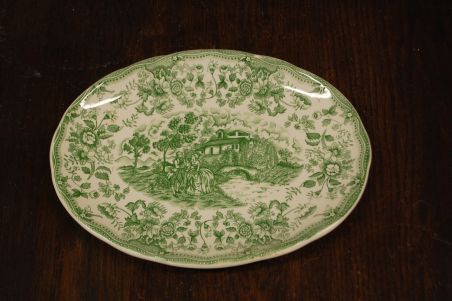 (n-7791/3) Ironstone Tableware, roheline vaagen