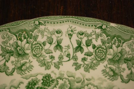 (n-7791/3) Ironstone Tableware, roheline vaagen