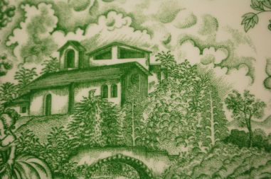 (n-7791/3) Ironstone Tableware, roheline vaagen