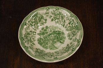 (n-7791/4) Ironstone Tableware, roheline suurem kauss