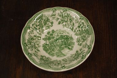 (n-7791/4) Ironstone Tableware, roheline suurem kauss