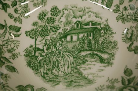 (n-7791/4) Ironstone Tableware, roheline suurem kauss